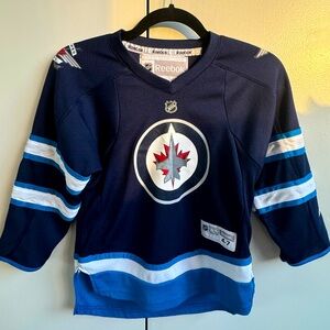 Kids Reebok Winnipeg Jets NHL hockey jersey